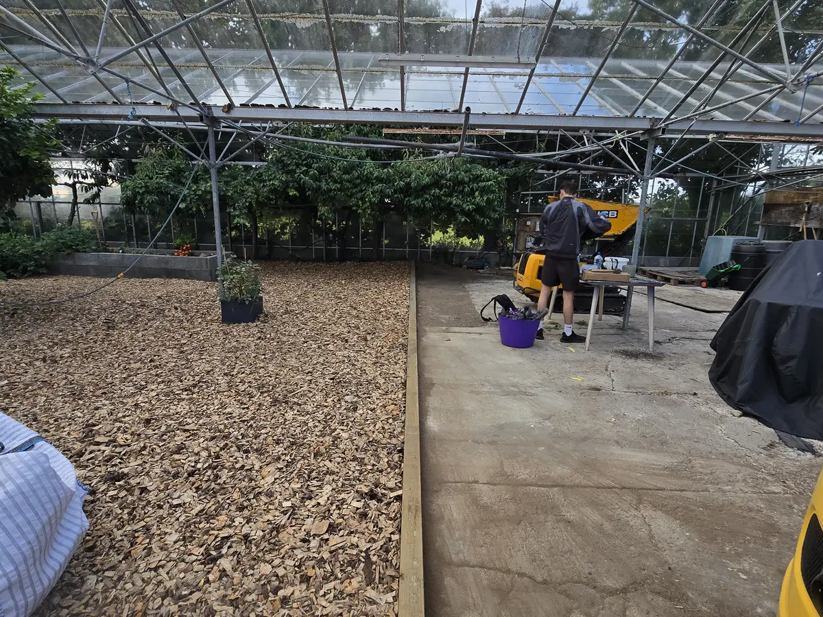 Greenhouse renovation and interior work in Guernsey